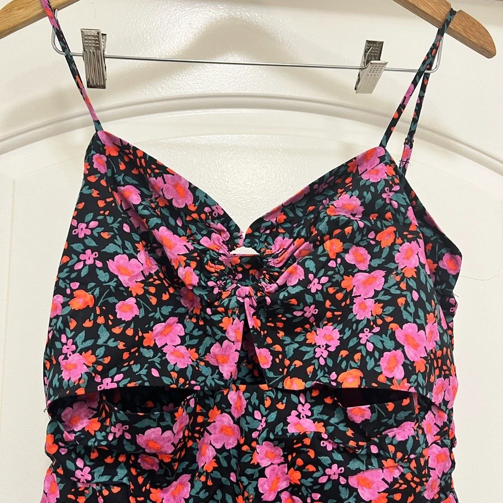 NWT Socialite Cutout Floral Midi Dress - Picture 4 of 12